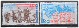 Poštovní známky Senegal 1975 Americká revoluce Mi# 577-78