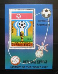 Poštovní známka KLDR 1981 MS ve fotbale Mi# Block 49 Kat 26€