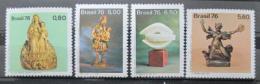 Poštovní známky Brazílie 1976 Sochy Mi# 1570-73