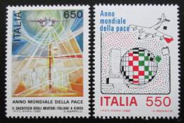 Poštovní známky Itálie 1986 Mezinárodní rok míru Mi# 1998-99