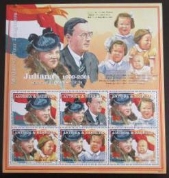 Poštovní známky Antigua 2004 Královna Juliana Mi# 4158-63