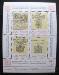 Poštovní známka Dánsko 1985 HAFNIA výstava Mi# Block 4