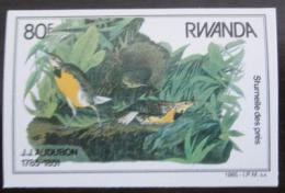 Poštovní známka Rwanda 1985 Ptáci, neperf. Mi# 1313 B Kat 26€
