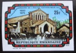 Potovn znmka Rwanda 1976 Kostel, neperf. Mi# 797 B