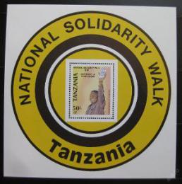 Poštovní známka Tanzánie 1989 Prezident Mwinyi Mi# Block 93