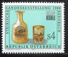 Poštovní známka Rakousko 1988 Výstava skla Mi# 1919