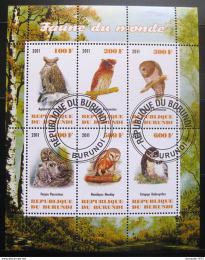Poštovní známky Burundi 2011 Sovy