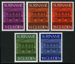 Poštovní známky Surinam 1975-76 Centrální banka Mi# 705-09 Kat 42€