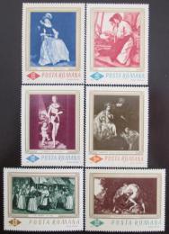 Poštovní známky Rumunsko 1967 Umìní Mi# 2576-81