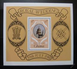 Poštovní známka Ghana 1981 Královská svatba Mi# Block 90