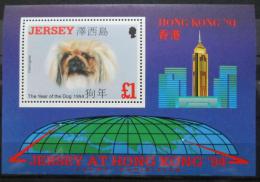 Poštovní známka Jersey 1994 Rok psa Mi# Block 8