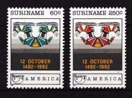 Poštovní známky Surinam 1992 Objevení Ameriky Mi# 1420-21