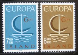 Poštovní známky Island 1966 Evropa CEPT Mi# 404-05