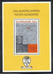Poštovní známka Surinam 1982 Páter Donders Mi# Block 33