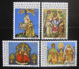 Poštovní známky Lichtenštejnsko 1976 Výrobky z vosku Mi# 662-65