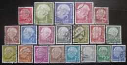 Poštovní známky Nìmecko 1954-60 Prez Heuss Mi# 177-96 