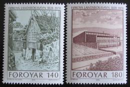 Poštovní známky Faerské ostrovy 1978 Národní knihovna Mi# 39-40