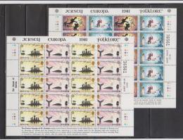 Poštovní známky Jersey 1981 Evropa CEPT Mi# 253-56 Kat 25€