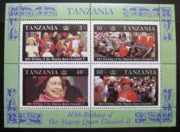 Poštovní známky Tanzánie 1987 Královská rodina Mi# Block 64