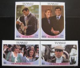 Poštovní známky Tuvalu 1986 Královská svatba Mi# 377-81