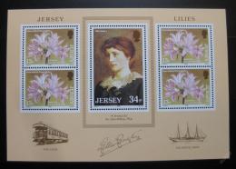 Poštovní známka Jersey 1986 Slavnost kvìtin Mi# Block 4