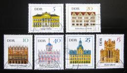 Poštovní známky DDR 1967 Slavné budovy Mi# 1245-50