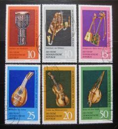 Poštovní známky DDR 1971 Hudební nástroje Mi# 1708-13