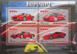 Poštovní známky Rwanda 2013 Auta, Ferrari