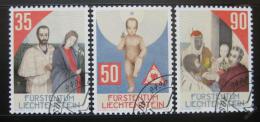 Poštovní známky Lichtenštejnsko 1988 Vánoce Mi# 954-56