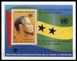 Poštovní známka Svatý Tomáš 1981 Král Amador Mi# Block 53 Kat 32€
