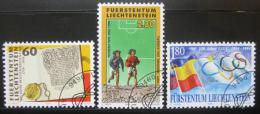 Poštovní známky Lichtenštejnsko 1994 Výroèí a události Mi# 1105-07