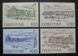 Poštovní známky Faerské ostrovy 1987 Architektura Mi# 145-48