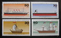 Poštovní známky Západní Berlín 1977 Lodì Mi# 544-47