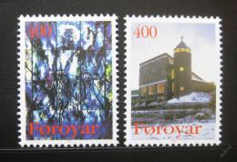 Poštovní známky Faerské ostrovy 1995 Kostel Marie Mi# 289-90