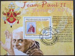 Poštovní známka Guinea 2009 Papeži na známkách Mi# Bl 1780 - zvìtšit obrázek