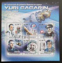 Potovn znmky Mosambik 2011 Jurij Gagarin Mi# 4598-4603