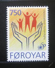 Poštovní známka Faerské ostrovy 1998 Lidská práva Mi# 340