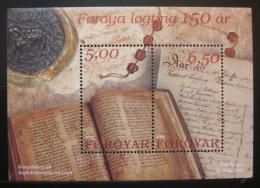 Poštovní známky Faerské o. 2002 Schùze reprezentantù Mi# Block 13