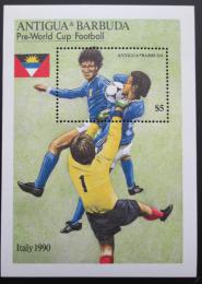 Poštovní známka Antigua 1989 MS ve fotbale Mi# Block 160