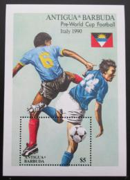 Poštovní známka Antigua 1989 MS ve fotbale Mi# Block 161