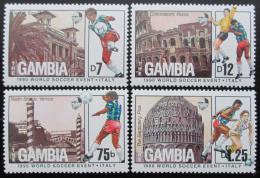 Poštovní známky Gambie 1989 MS ve fotbale Mi# 898-901