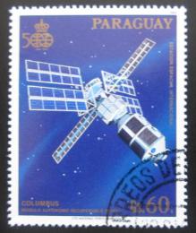Poštovní známka Paraguay 1989 Vesmírná stanice Mi# 4281