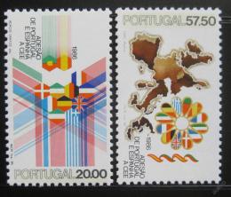 Poštovní známky Portugalsko 1986 Vstup do EU Mi# 1677-78