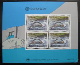 Poštovní známky Portugalsko 1986 Evropa CEPT, ryby Mi# Block 50