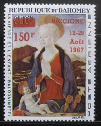 Poštovní známka Dahomey 1967 Madona pøetisk Mi# 324