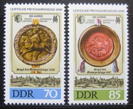 Poštovní známky DDR 1990 Lipský veletrh Mi# 3316-17