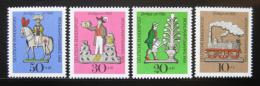 Poštovní známky Nìmecko 1969 Cínové hraèky Mi# 604-07