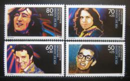 Poštovní známky Nìmecko 1988 Rockové hvìzdy Mi# 1360-63 Kat 10€