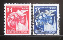 Poštovní známky DDR 1952 Kongres národù Mi# 320-21 Kat 14€