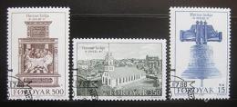 Poštovní známky Faerské ostrovy 1989 Kostel Havnar Mi# 179-81